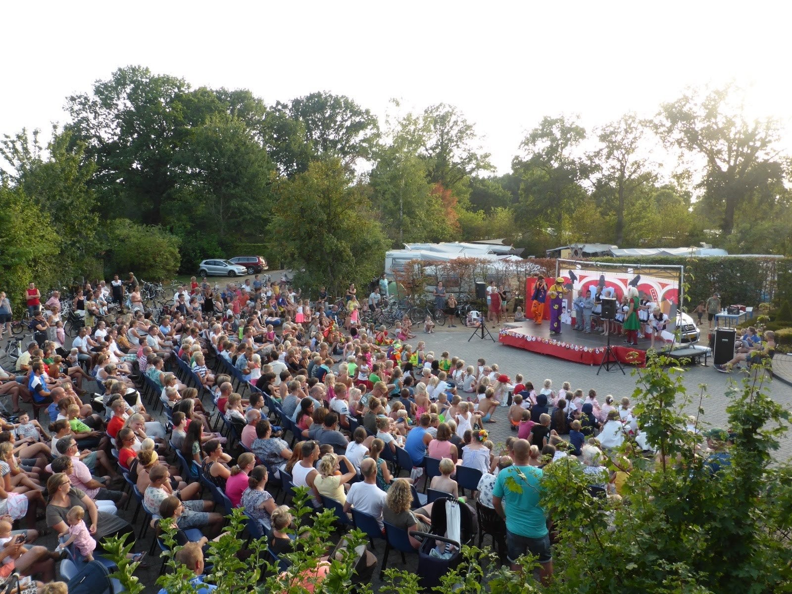 Camping met animatie