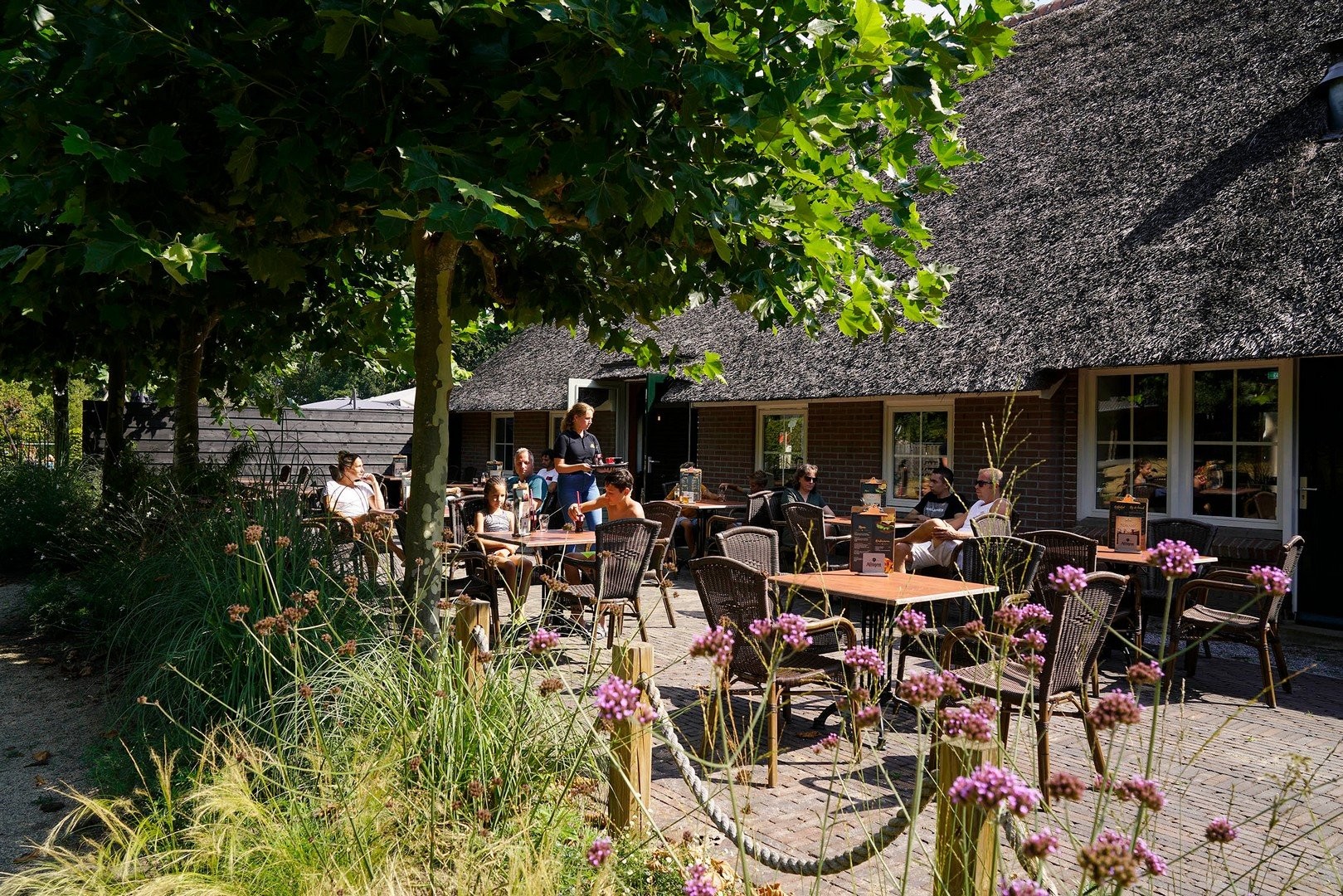 Terras boerderij camping bergzicht